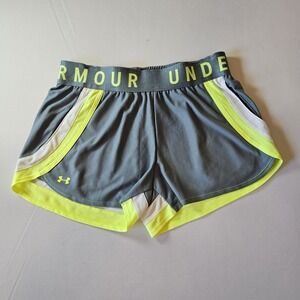 Under armour Play Up 2.0 Women's Medium Shorts True Gray/white/neon Yellow